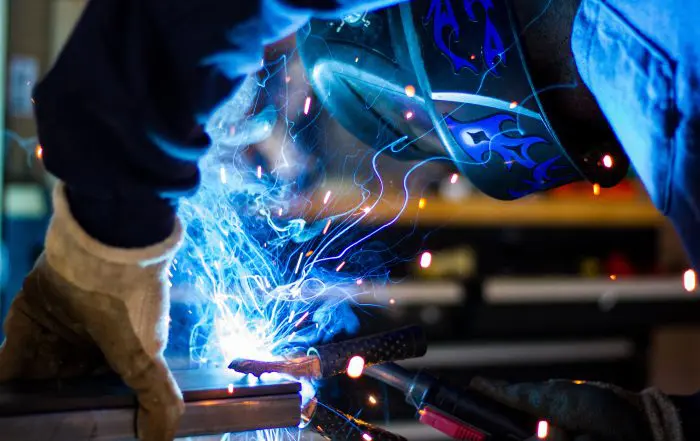 man-welding