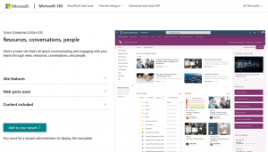 sharepoint-template-team-communication