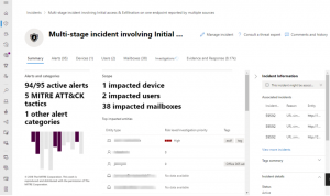 incident overview page
