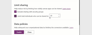 limit sharing