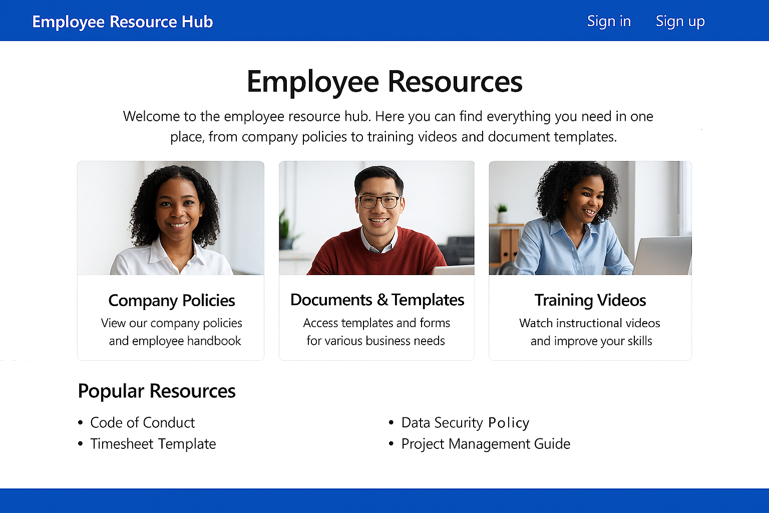 employee-resource-hubs-power-pages-example